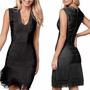 Venus Bandage Fringe dress